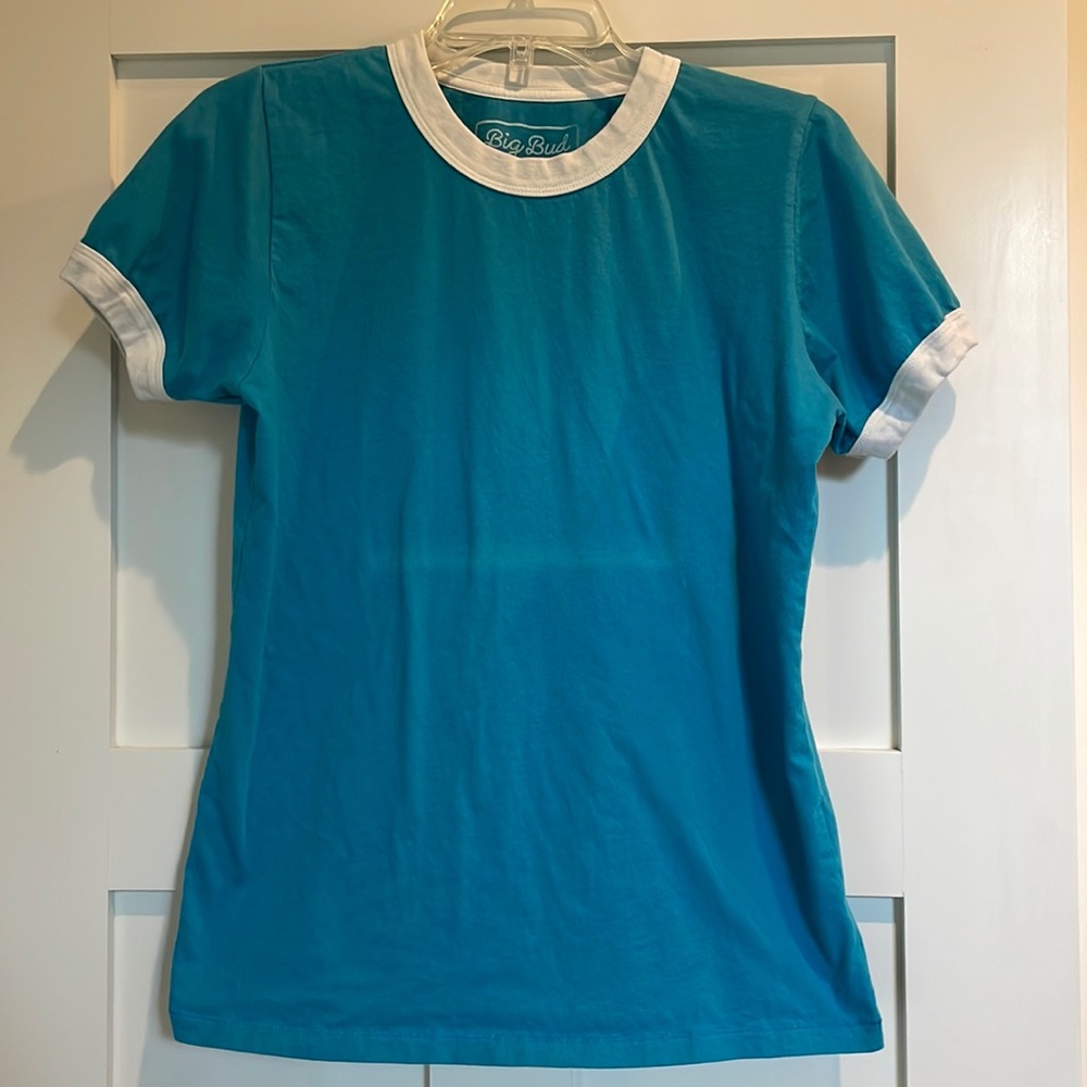 Big Bud Press Blue Ringer T-shirt Size S